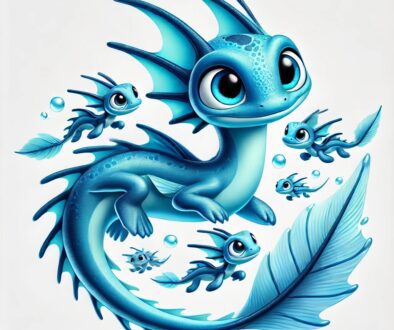 Splash The Blue Sea Dragon Family